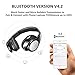 Bluetooth Headphones Wireless, WXY Hi-Fi Stereo Over Ear Headset V4.2, Foldable and Lightweight with Mic, Wired and Wireless for Cell Phones iPhone TV PC (Bright Black)thumb 2