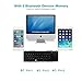 Portable Folding Bluetooth Keyboard EC Technolgy Foldable Wireless Keyboard with Multi Touchpad Holder Touch Keyboard for Android Windows iOS, Aluminum Alloy