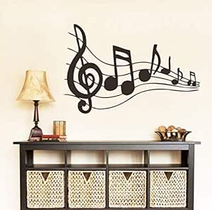 ydbzxyy Nota Música Arte de la Pared Pegatinas de Pared Calcomanía de