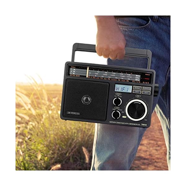 Retekess TR618 Radio de onda corta AM FM Reproductor MP3 - Imagen 5