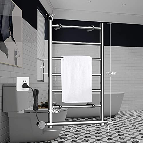 AVONFLOW Smart Towel Warmer with Timer Controller Heated Towel Heater