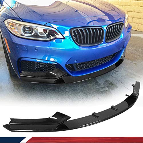 JC SPORTLINE Carbon Fiber Front Lip fits for BMW 2 Series F22 220I 228I ...