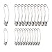 Outus 160 PC Two Size Quilting Pins 1 Inch and 1.5 Inch Curved Quilting Safety Pins Curved Safety Pins Quilting Basting Pins with Plastic Cases, 2 Sizes, Steel