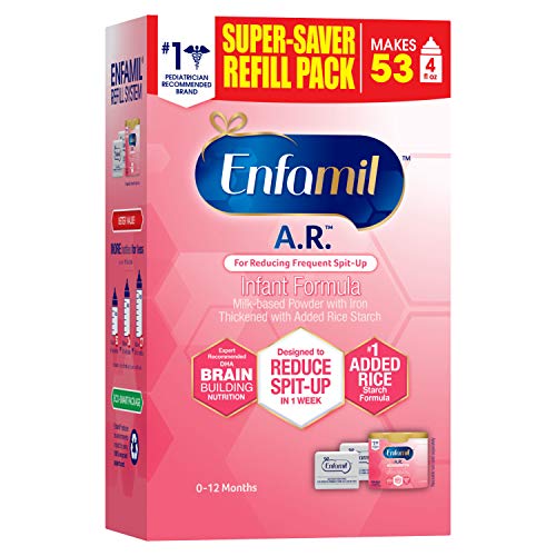 Enfamil A.R. Infant Formula, Clinically Proven to Reduce Reflux & Spit-Up in 1 Week, with Iron, DHA for Brain…