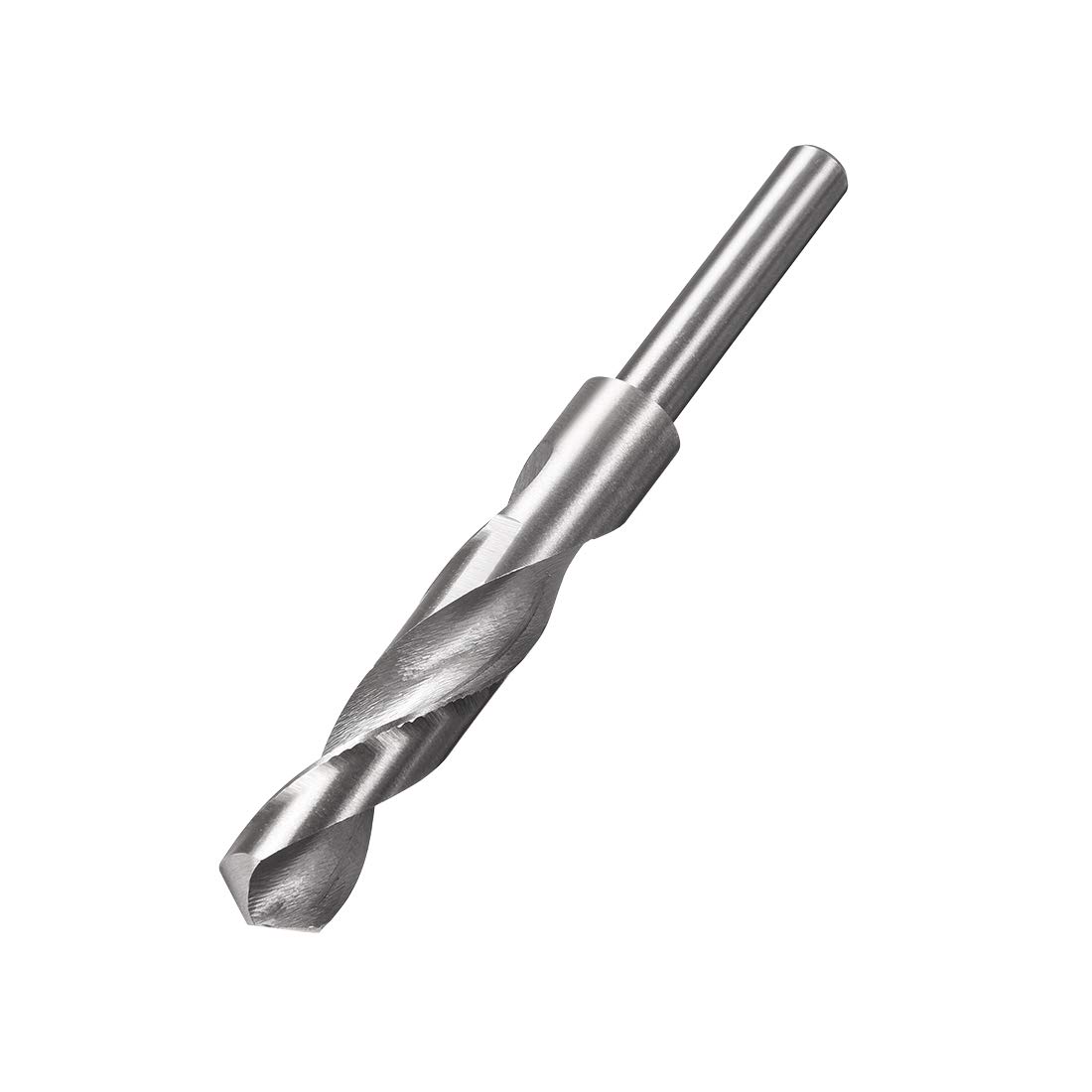 sourcing map Reduced Shank Drill Bit 17mm High Speed Steel HSS 4241 with 1/2 Inch Straight Shank
