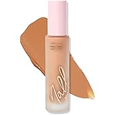 Mally Beauty Stress Less Performance Foundation - Tan - Buildable Medium to Full Coverage - Lightweight Foundation Liquid - Niacinamide Brightens and Hydrates Skin - Satin Finish