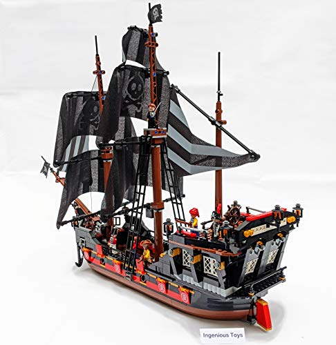 Piratenschiff 560 Teile - 6 Figuren Kanone Karibische See Kompatibel (307) Neu – Bild 6