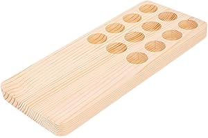 JAYIOLA Wooden Essential Oils Storage Rack Essential Oils Display Stand Multifunctional Organizer Rack for Home Table Beauty 