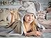 Elephant Hooded Towel for Kids, 100% Natural Cotton, Large Baby Bath Towel with Elephant Hood, Super Cuddly Velour and Organic Terry 2 Side Design + Bonus Coloring Book for Kids by Dare4Care