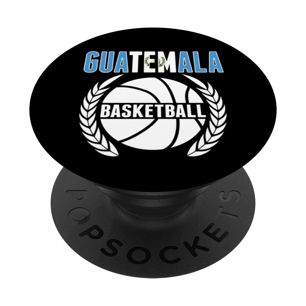 Guatemala Basketball Fans Jersey Guatemalan Flag Baller Team PopSockets Swappable PopGrip