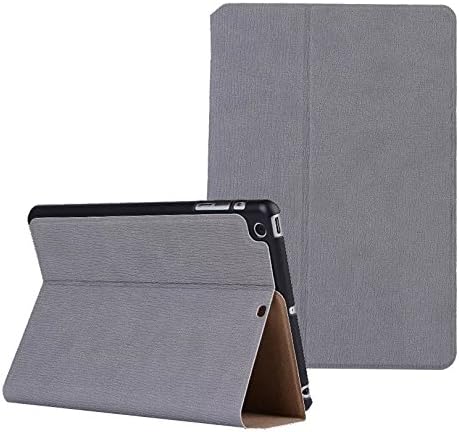 Apple iPad Mini 1/2/3 case for Men and Women, Premium Leather Business Slim Folding Stand Folio Cover (Gray)