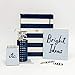 Kate Spade New York Black Ink Ballpoint Pen, Navy Stripe