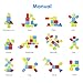 BettRoom Toddler Toys for 1 2 3 4 5 6 Year Old Boys Girls Birthday Gifts,Wooden Blocks Educational Stacking Learning Montessori Toys for Kids Puzzles Shape Sorter Toy