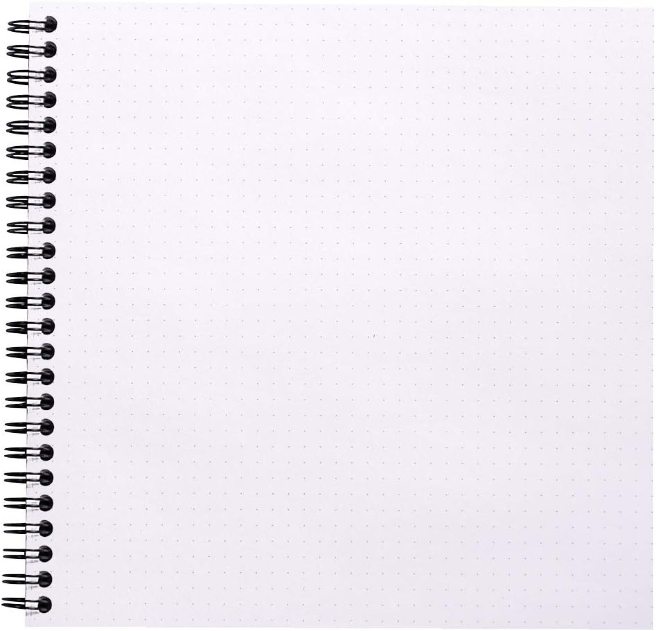 RHODIA 193639C, Spiral Notebook (Full Binding) Reverse Book Black, 21x21 cm, Dotted Dot, 160 Detachable Pages - Image 3