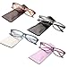 Liansan Designer Readers 4 Pairs Rectangular Plastic Frame Reading Glasses for Men and Women L3706X(+1.50)