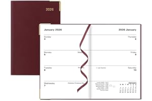 Letts of London® 2026 Classic Weekly Planner, 12 Months, January to December, Gold Corners, Pocket Size, 4.25" x 2.75", Engli
