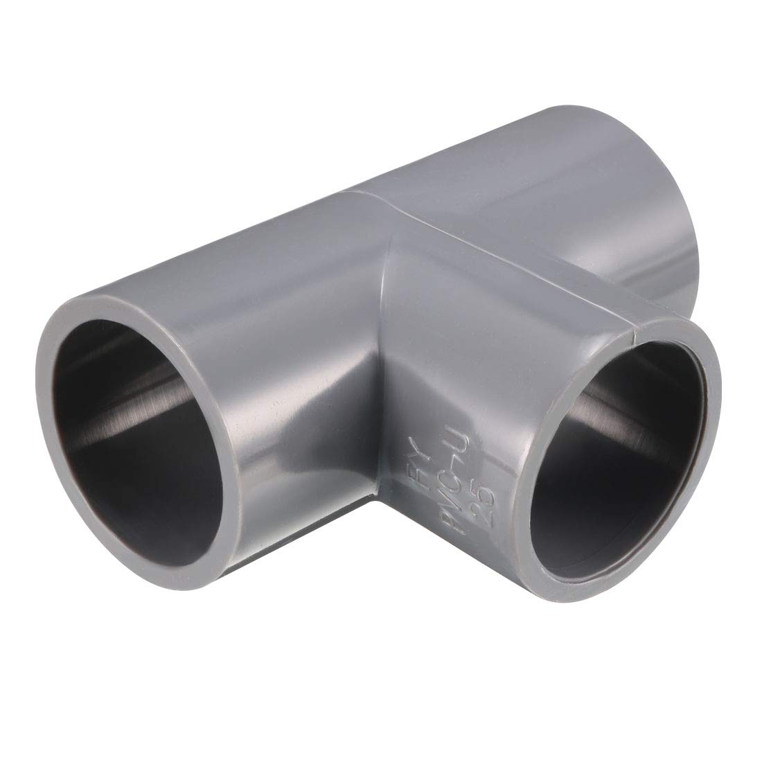 sourcing map 25mm Slip 90 Degree PVC Pipe Fitting Elbow Coupling Adapter Grey 2pcs