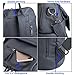 UTO Women Backpack Purse 3 ways PU Washed Leather Ladies Rucksack Shoulder Bag Grey