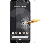 UPONEW for Google Pixel 3 Tempered Glass Screen Protector - [2 Pack] [Anti-Scratch] for Google Pixel 3 High Clear Tempered Glass Screen Protector Front Bubble Free Protector