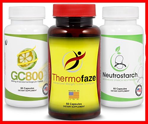 Thermofaze Natural Fat Burner Combo Pack - Unique Fat Burner, Appetite Suppressant, Metabolism Booster And Energy Enchancer For Women And Men - Patented Starch & Carb Blocker (2 Month Supply)