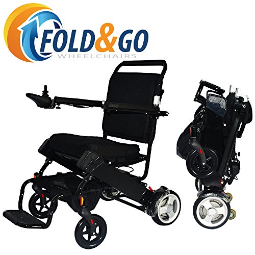 Buy FOLDNGO Power Wheelchair (Jet Black) Only 46 LBS with Battery Driving Range 12 Miles