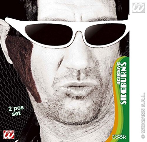 3 Assorted Colour Sideburns