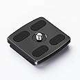 GEEKOTO Camera Tripod Quick Release Plate for Tripod, Aluminum Quick Release Plate with 1/4 Screw
