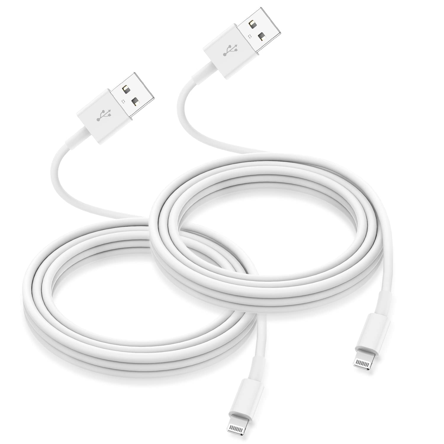 iPhone Charger Cable [1m MFi Certified] Lighting Fast USB Cable Compatible For iPhone 13 12 11 Pro Max XS XR X 8 7 6 Plus 5,iPad and More-2 packs