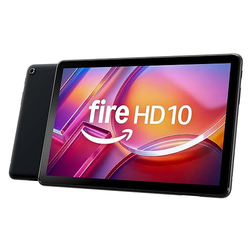 Amazon Fire HD 10 tablet (newest gen), built for relaxation, 10.1" vibrant Full HD screen, octa-core processor, 3 GB RAM, up to 13-h battery life, (2023 release), 32 GB, Black, with adverts