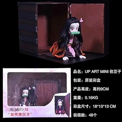 Amazon Com Wdxfd Demon Slayer Figure Year 155 Kimetsu No Yaiba Figure Vol 2 A Tanjiro Kamado Geralt Pvc Boxed Gift Statue 10cm Toys Games