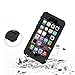 iPhone 6/6s Waterproof Case,Redpepper IP68 Certified Clear Underwater Full Body Built-in Screen Protector Shock/Snow/Dirt proof Extreme Durable Waterproof Case for iPhone 6/6s.(Black)