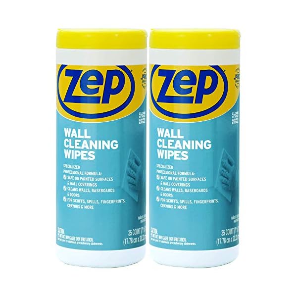 Zep Wall Cleaning Wipes 40 Count (Pack of 2) R42210 Remove Stains