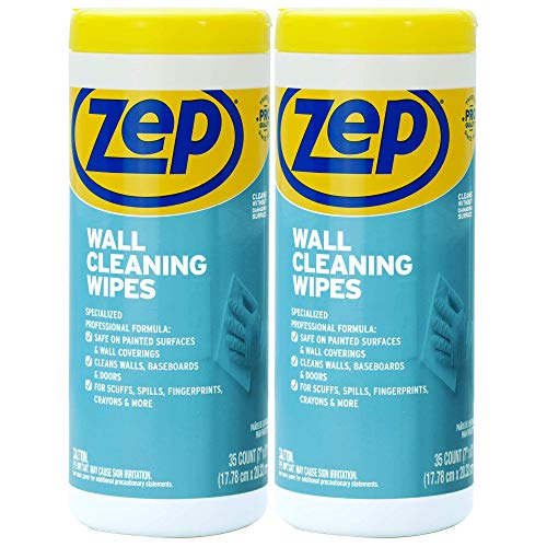 Zep Wall Cleaning Wipes 40 Count (Pack of 2) R42210 Remove Stains
