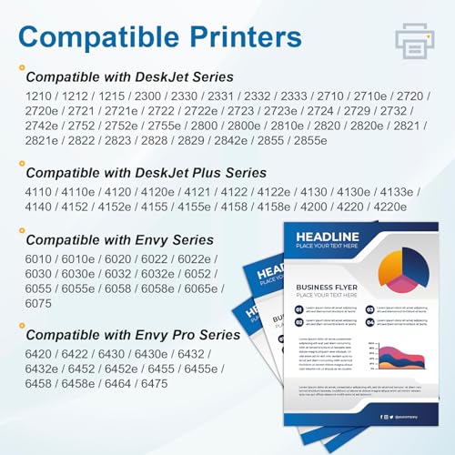 305XL Cartridges for HP 305 Replacement Cartridges for HP 305 Original Cartridges for DeskJet 2700 2720 2720e 2723e Deskjet Plus 4100 4130e 4200 4220e Envy 6000 6010e 6020e 6032 Envy Pro 6000 420and 666430E 6432E