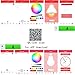 NINISEI Bluetooth Speaker Light Bulb,Smart Light,E27 6W Thousands of Light Colors,Support For Iphone, Android Phone. Party Lighting.