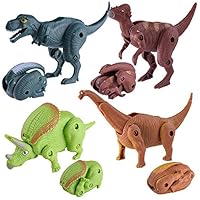 Baby Toy Gift Simulation Dinosaur Toy Model Deformed Dinosaur Egg Collection for Kids Educational Toys by GorNorriss