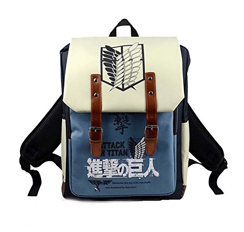 Touirch Anime Attack on Titan Shingeki No Kyojin Cosplay Backpack Schoolbag