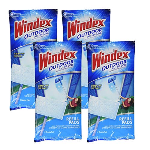 Windex All-In-One Window Cleaner Pads Refill - 2 ct - 4 pk