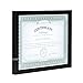 DesignOvation Gallery Wood Document Frame Set for Customizable Wall Display, 8.5x11, Black, Pack of 4