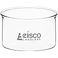 EISCO Crystallizing Dish, 60ml - Flat Bottom, No Spout - Borosilicate 3.3 Glass - Laboratory, Kitchen, Crafts