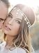 FXmimior Bridal Women Flower Vintage Bohemian Headbands Head Chain Crystal Halloween Headpiece Wedding Hair Jewelry Hair Bands