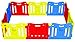 Baby Care Play Mat Funzone Play Pen - Extra Large Baby Play Yard - Play Pen for Baby - Safe with Double Locking (Vivid, Full Set)