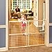 Toddleroo by North States - Quick-Fit Extra-Wide Wire Mesh Wooden Baby Gate: Pressure Mounted Baby Gate for Doorways - Adjustable 29.5 to 50 Inches Wide - 31 Inches Tall