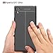 Cocomii Stitch Leather Design Sony Xperia XA1 Ultra Case, Slim Thin Glossy Soft TPU Silicone Rubber Gel Luxury Leather Pattern Fashion Bumper Cover Compatible with Sony Xperia XA1 Ultra (Black)