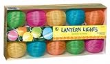Grasslands Road Round Multi Color Lantern 10 Patio Light Set, 11-Foot