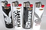 Bic Playboy Series Full Sized Lighters Lot of 4