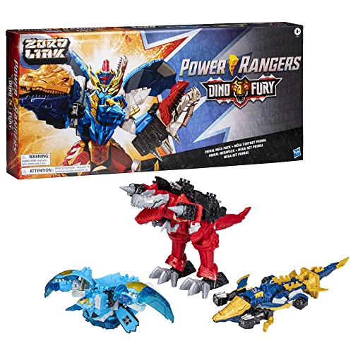 Power Rangers Dino Fury Primal Mega Pack For Kids Ages 4 And Up (Amazon