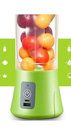 Tiru traders Portable USB Electric Juicer, Blender Drink Bottle,380 ml Juicer Cup with Sipper