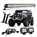 TURBO SII For 1997-2006 Jeep Wrangler TJ 50Inch Led Light Bar Offroad Light w/Upper Roof Windshield Lower Corner Mounting Brackets + 2PC 4