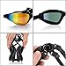Vaincre Premium Swim Goggles For Men, Women & Teenagers - Adult Swimming Goggles - Anti-Leak, Anti-Fog & UV Protection Lens - Modern Unisex Design - Blue Or Black Color Available (Black)